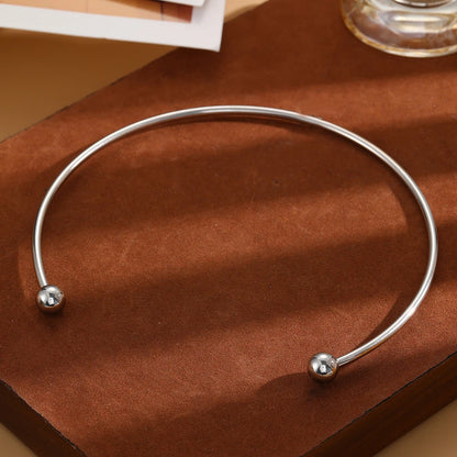 Damen Kugelkette aus Edelstahl – Verstellbare Kette