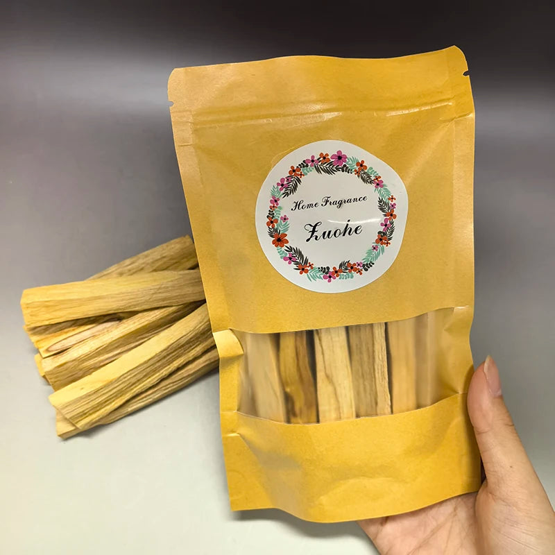 Bâtons de Palo Santo Naturel – Encens Spirituel pour Yoga, Méditation et Aromathérapie | Lot de 10