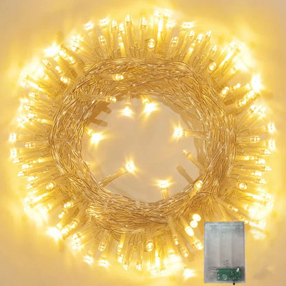 Guirlande LED à Piles – Éclairage Warm White pour Décoration Intérieure & Extérieure