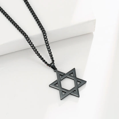 Stainless Steel Star of David Necklace – Unisex Jewish Jewelry