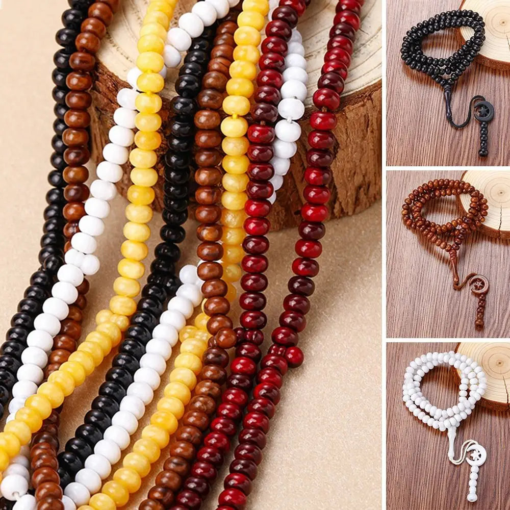 Chapelet musulman Ramadan 99 perles avec lune et étoile – tasbih islamique pour prière et dhikr