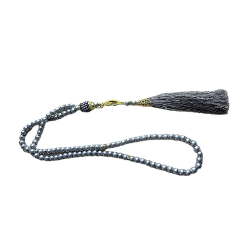 Tasbih 99 Perles Imitation Perle – Bracelet de Prière Musulman