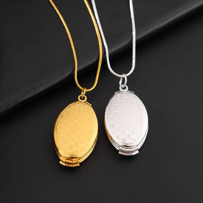 Collier pendentif Allah avec cadre photo Quran – bijou religieux unisexe
