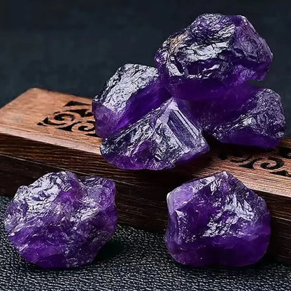 Pierre brute d’Améthyste naturelle – Cristal violet Reiki, énergie & décoration spirituelle