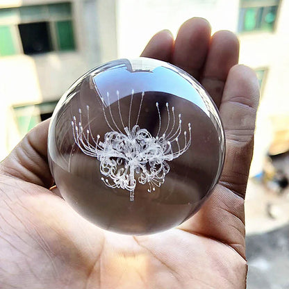 Boule Cristal 3D Système Solaire LED – Globe Planètes Gravé au Laser – Décoration Astronomie & Cadeau