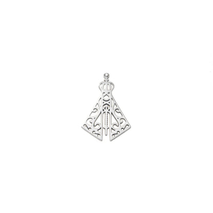 Collier Vierge de la Vallée en acier inoxydable – bijou catholique spirituel