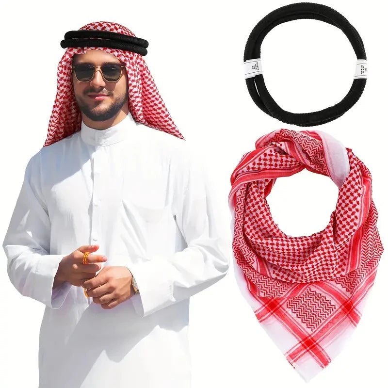 Turban et keffieh musulman avec bonnet de prière – couvre-chef islamique pour homme