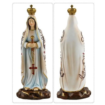 Statue religieuse Notre-Dame de Fatima – figurine de paix et d’espérance