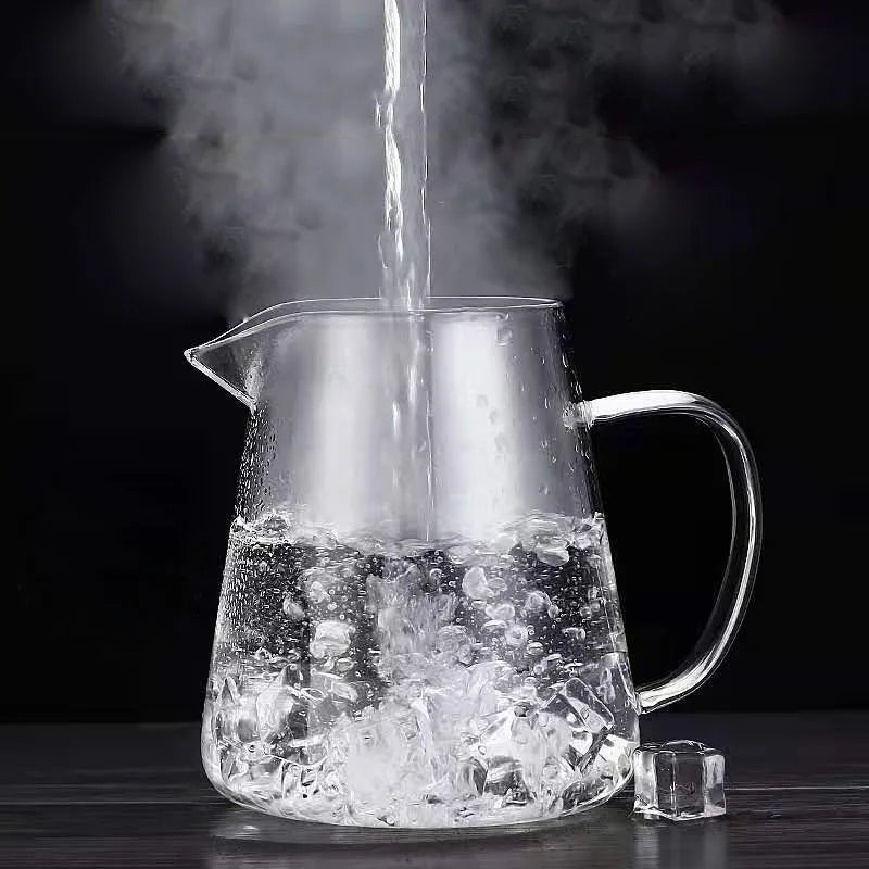 Théière en Verre Borosilicate avec Infuseur – 450 à 1300 ml – Résistante à la Chaleur