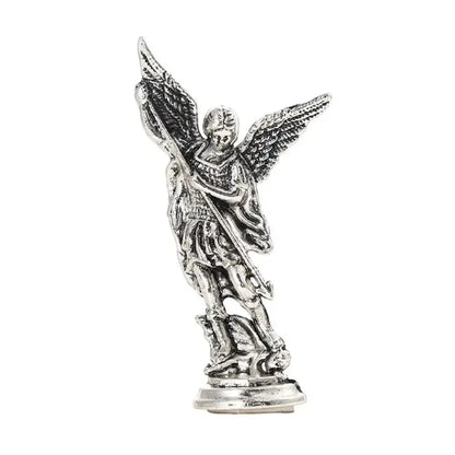 Statuette Saint Michel – Archange Terrassant le Démon en Alliage de Zinc
