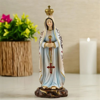Statue religieuse Notre-Dame de Fatima – figurine de paix et d’espérance