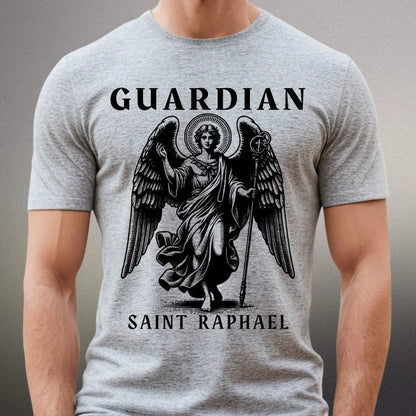 T-shirt Saint Raphaël Archange – Haut catholique orthodoxe unisexe, patron des voyageurs