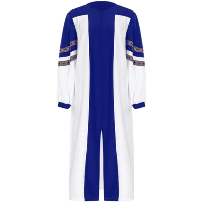 Robe de pasteur unisexe pour église et chorale – costume chrétien à manches longues