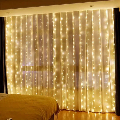 Guirlande Rideau LED USB avec Télécommande – 3/4/6M, 8 Modes, Étanche IP65 | Déco Chambre, Fêtes & Mariage