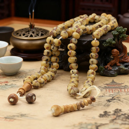 Tasbih musulman 99 perles en noyau de datte – Chapelet islamique 6 mm pour prière et méditation