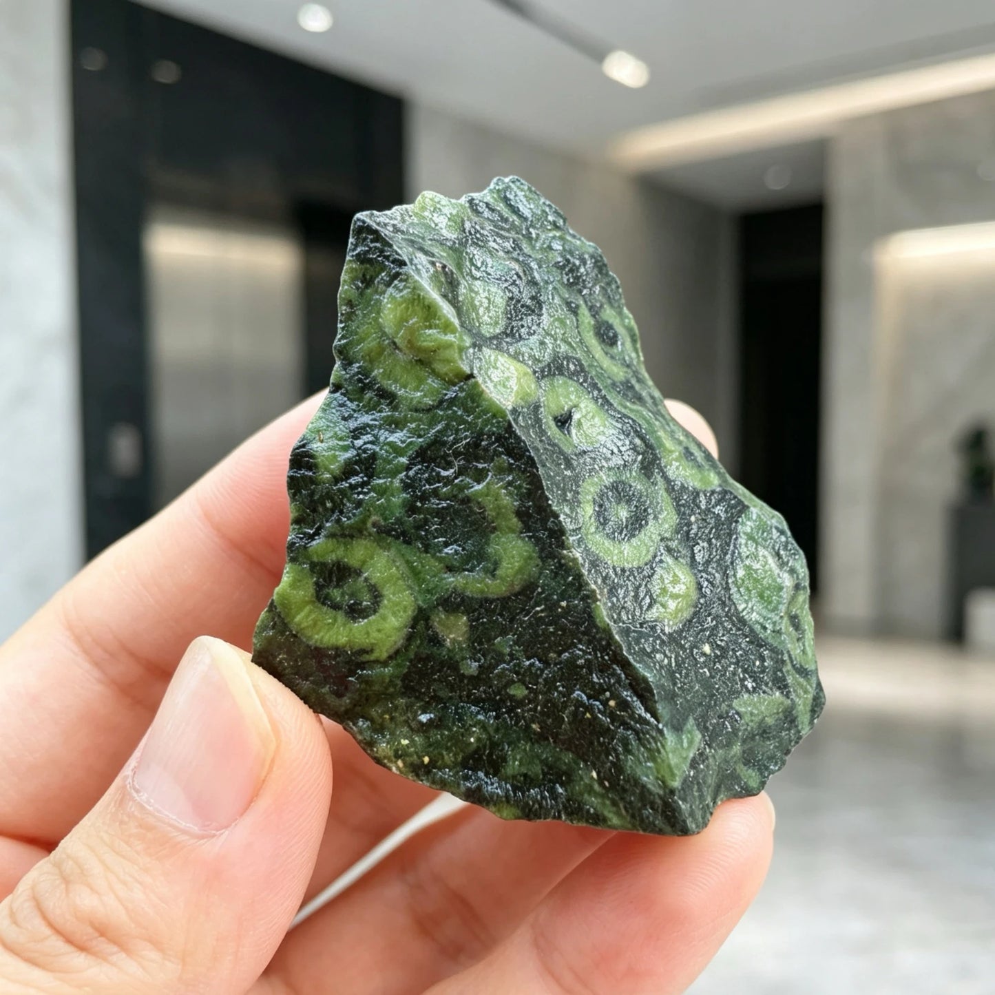 Pierre brute naturelle de malachite – Décoration bureau, aquarium, bonsaï et collection minérale