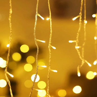 Guirlande Lumineuse Rideau LED – 5M, 8 Modes, Intérieur & Extérieur | Déco Noël, Mariage & Fêtes