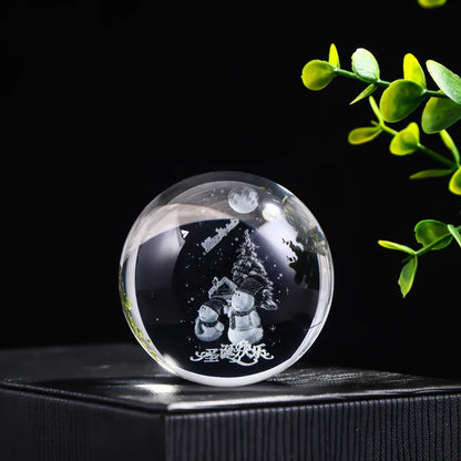 Boule Cristal 3D Système Solaire LED – Globe Planètes Gravé au Laser – Décoration Astronomie & Cadeau