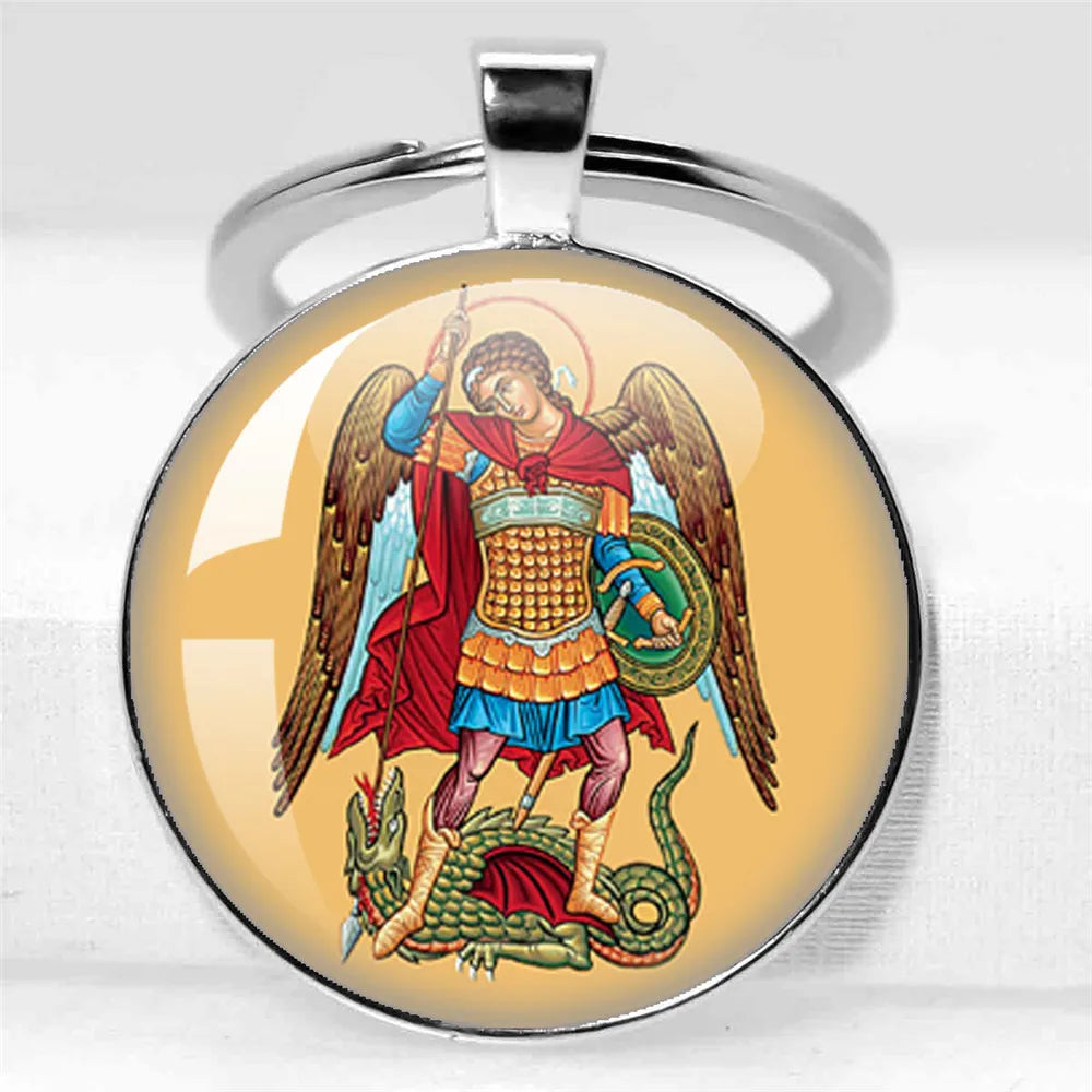 Porte-clés Archange Saint Michel / Protection Chrétienne