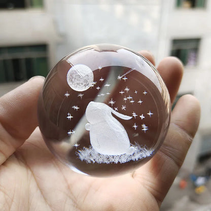 Boule Cristal 3D Système Solaire LED – Globe Planètes Gravé au Laser – Décoration Astronomie & Cadeau