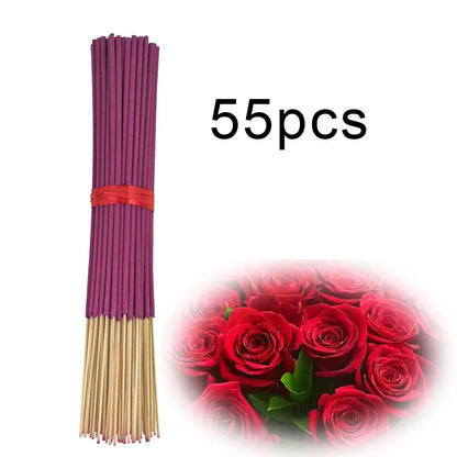 Encens floral à la rose fait main – bâtons parfumés pour intérieur et extérieur