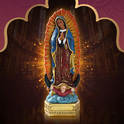 Statue Vierge de Guadalupe 8 pouces – figurine chrétienne décorative