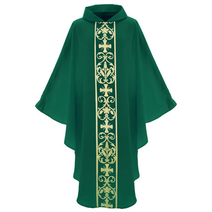 Robe musulmane médiévale imprimée pour homme – Costume de prière et cosplay, 4 couleurs, longueur 128 cm