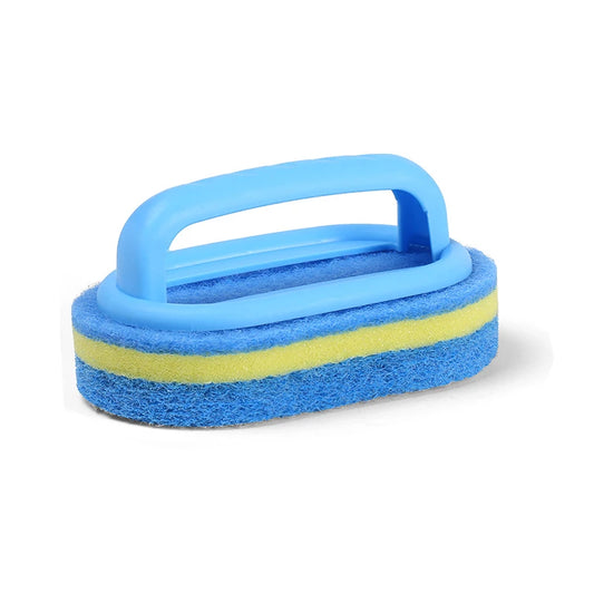 Brosse Éponge de Nettoyage avec Poignée – Cuisine, Salle de Bain & Maison (1/2/3 PCS)