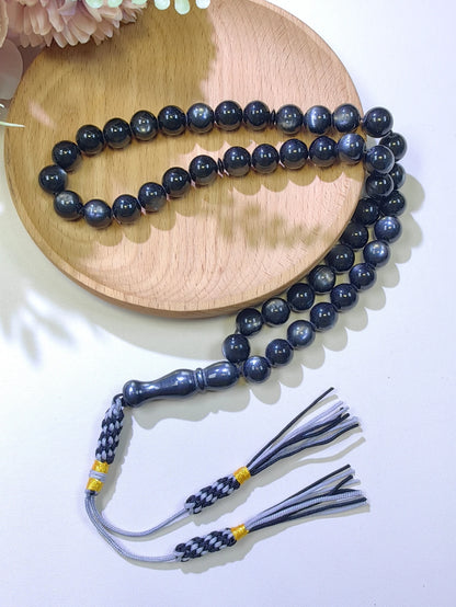 Tasbih Musulman 45 Perles en Résine 10 mm – Noir ou Blanc