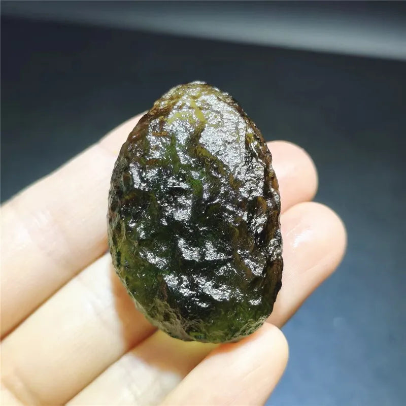 Pierre de Moldavite naturelle verte 5-25 g – Cristal minéral tchèque pour pendentif et collection