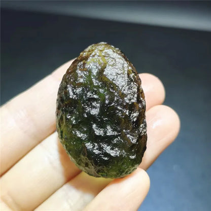 Pierre de Moldavite naturelle verte 5-25 g – Cristal minéral tchèque pour pendentif et collection