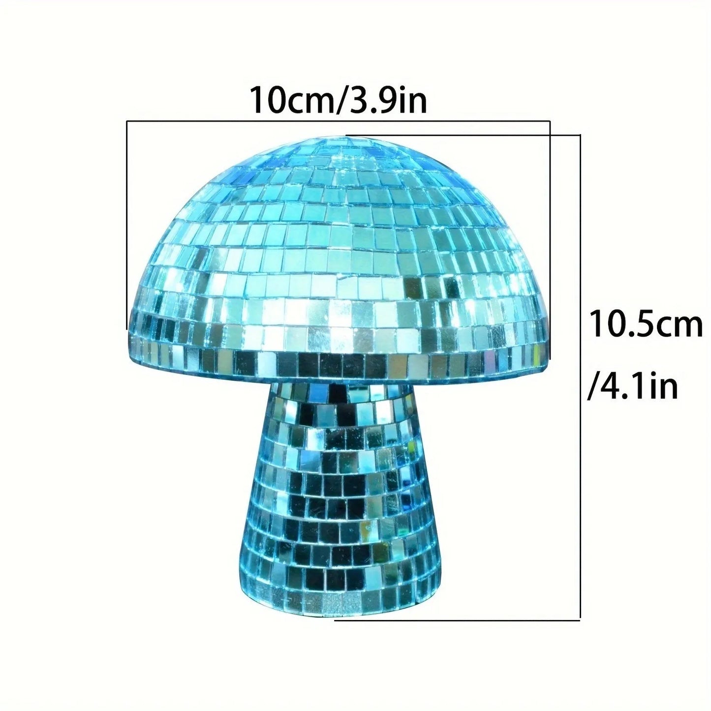 Retro Mushroom Disco Ball Lamp – LED 360° Reflective Mirror Light for Home & Parties